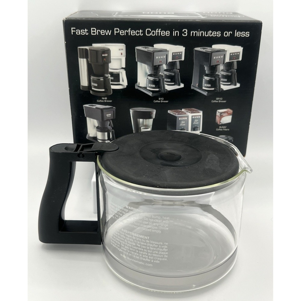 BUNN Coffee Decanter 10 Cup 50 oz. Replacement Model NCD-B New Open Box